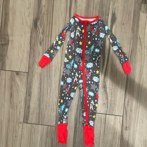 Little Sleepies Zippy Super Hero Print Size 2T